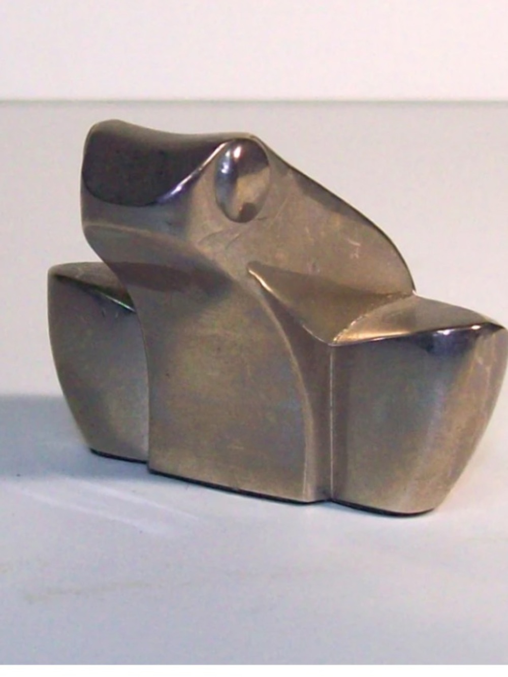 Vintage DANSK Brass Frog Paper Weight International Design Ja 1970 Silver Plated